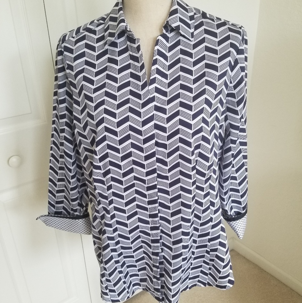 Foxcroft Wrinkle-Free Button Down Shirt